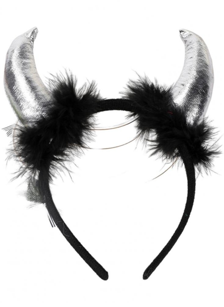 amazing.EGP Hair Hoop Cosplay Costume Clothes Horn Hair Hoop for Halloween  - Image 1