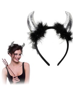 amazing.EGP Hair Hoop Cosplay Costume Clothes Horn Hair Hoop for Halloween  - Image 2