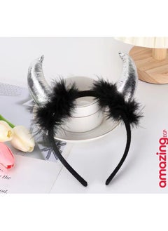 amazing.EGP Hair Hoop Cosplay Costume Clothes Horn Hair Hoop for Halloween  - Image 3