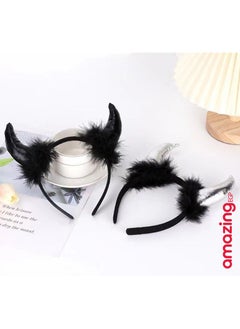 amazing.EGP Hair Hoop Cosplay Costume Clothes Horn Hair Hoop for Halloween  - Image 5