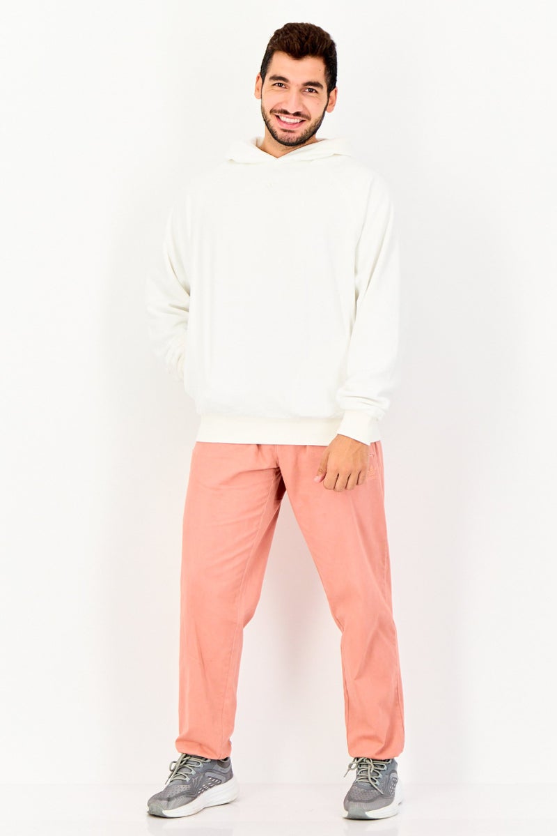 Adidas Men Sportswear Fit Long Sleeve Outdoor Hoodie, White - Image 2