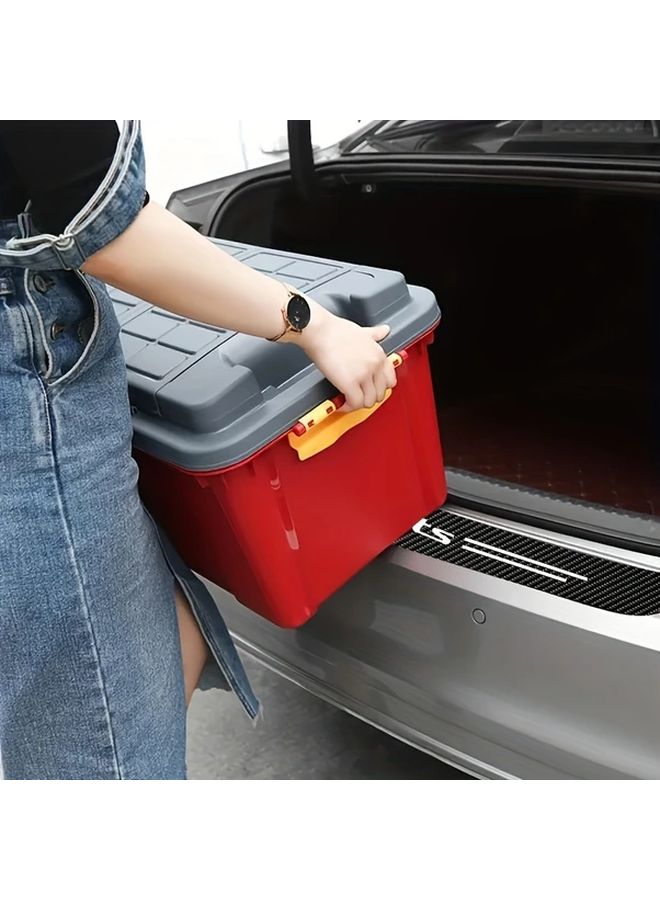 1 Pack Sports Car Trunk Decal Sticker Durable Plastic Rear Bumper Protector Strip - Image 5