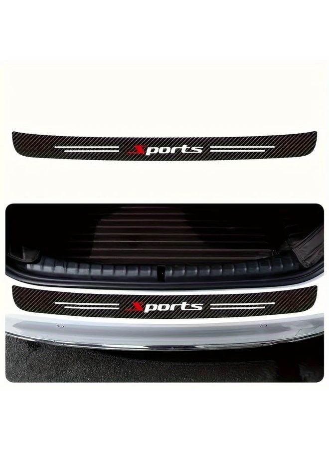 1 Pack Sports Car Trunk Decal Sticker Durable Plastic Rear Bumper Protector Strip - Image 3