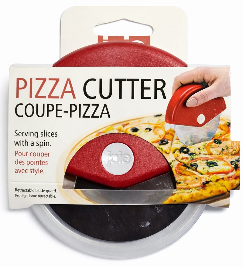 Joie Pizza Cutter 1 Piece Stainless Steel Pizza Wheel Cutter with Safety Guard Ergonomic Handle Sharp Blade for Slicing Pizza Flatbread Pastry Kitchen Tool Dishwasher Safe - Image 1