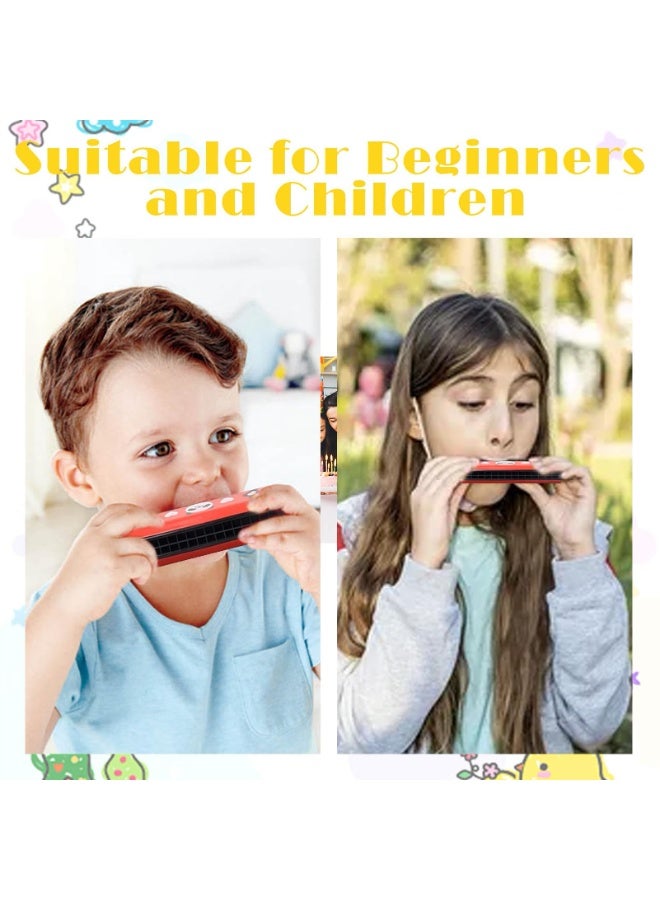 KOWVOWZ 12 PCS Harmonica for Kids, Harmonica Toy with Double Row of 16 Holes, Cute Cartoon Printed Mouth Organ, Party Favors, Bags Fillers, Birthday Gifts and Prize for Beginner Kids - Image 5