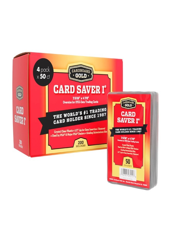 Cardboard Gold Card Saver 1-200 Count - Semi Rigid Card Holder, Trading Card Protectors - PSA-Approved Cardsaver for Baseball, Trading, Sports Cards - Card Sleeves, Binder, & Storage Box Compatible - Image 1
