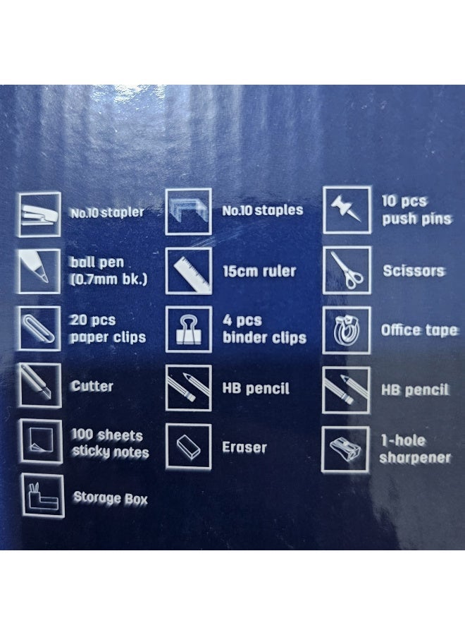 A new, modern desk organizer with a complete set of 16 office supplies. - Image 3