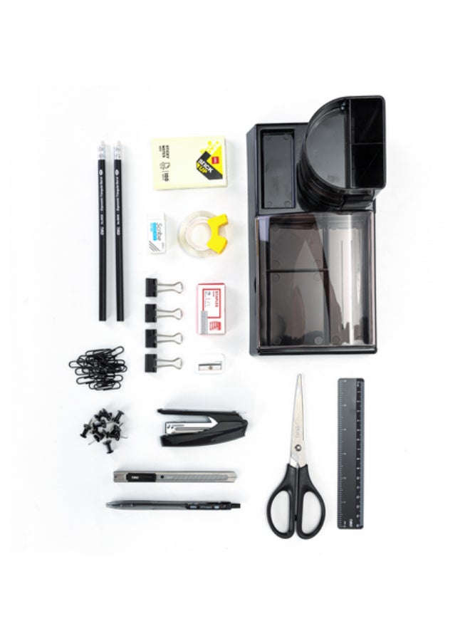 A new, modern desk organizer with a complete set of 16 office supplies. - Image 2