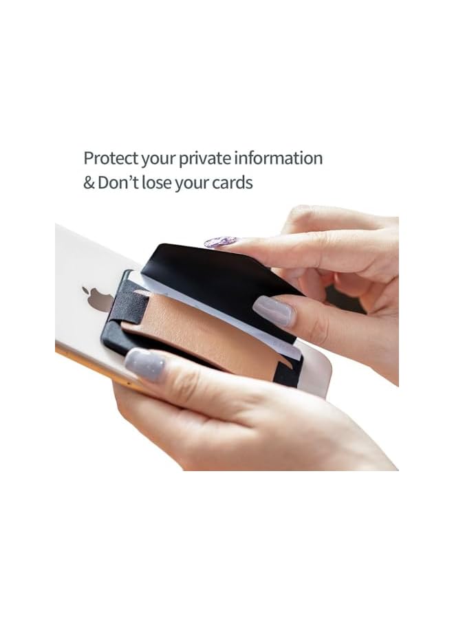 Green Tiger Phone Grip Card Holder with Phone Stand, Secure Stick on Wallet for iPhone with Kickstand for Table. Sinji Pouch B-Grip Black - Image 5