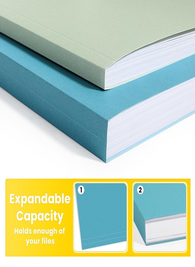 SUNEE File Folders Letter Size Retro Colors, 100 Pack Folders for Documents 1/3-Cut Tabs, Colored File Folders Office Home School for Documents Files Paper - Image 5