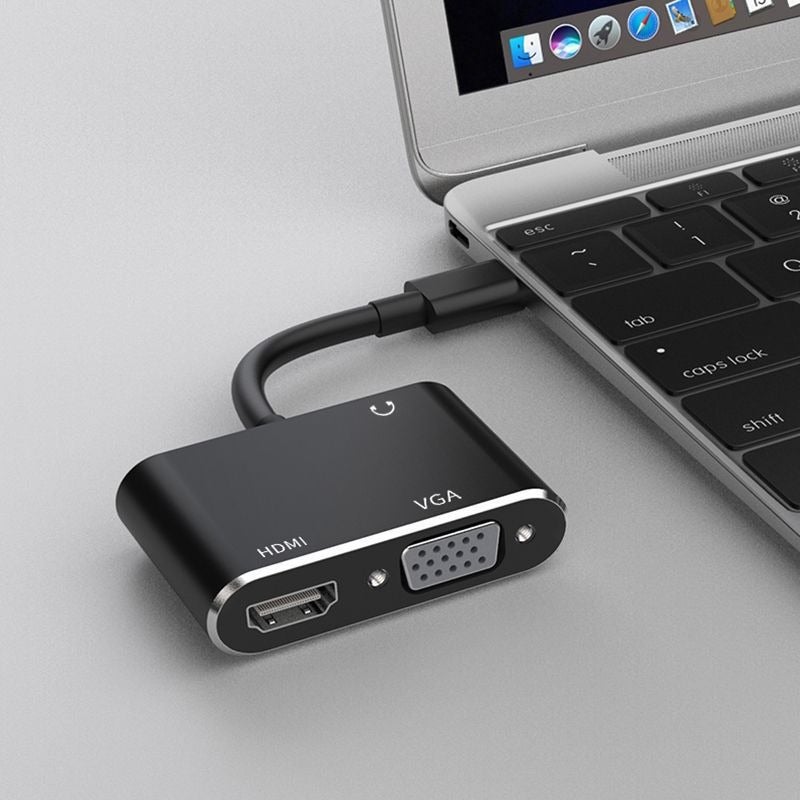 محول USB إلى HDMI+VGA 2 في 1 مع منفذين للإخراج المتزامن للابتوب - Image 5