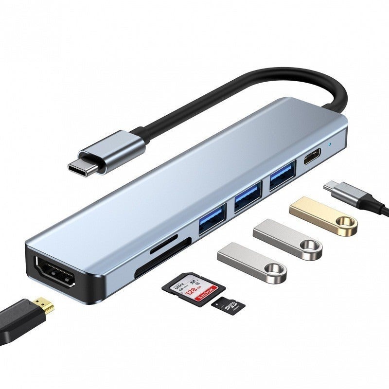 محول USB إلى HDMI+VGA 2 في 1 مع منفذين للإخراج المتزامن للابتوب - Image 1