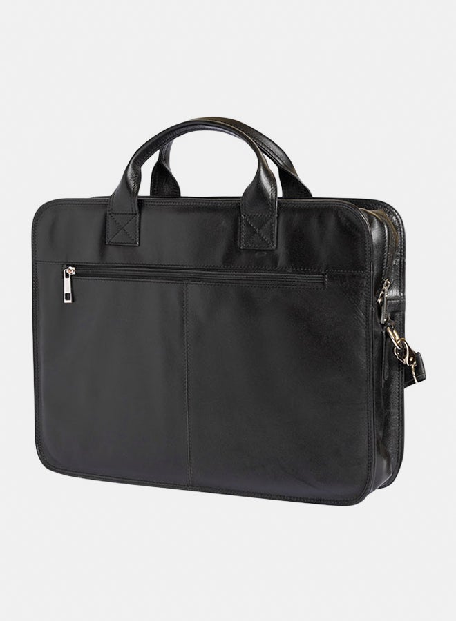Document bag with shoulder strap and small and with combination Lock