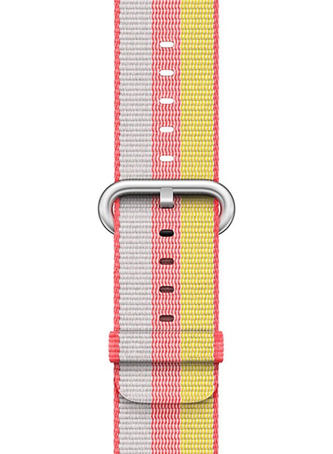 NIBEMINENT Replacement Woven Nylon Strap Band For Apple Watch Series 3/2/1 Multicolour - Image 1