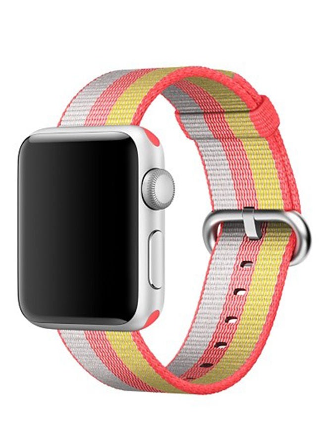 NIBEMINENT Replacement Woven Nylon Strap Band For Apple Watch Series 3/2/1 Multicolour - Image 3