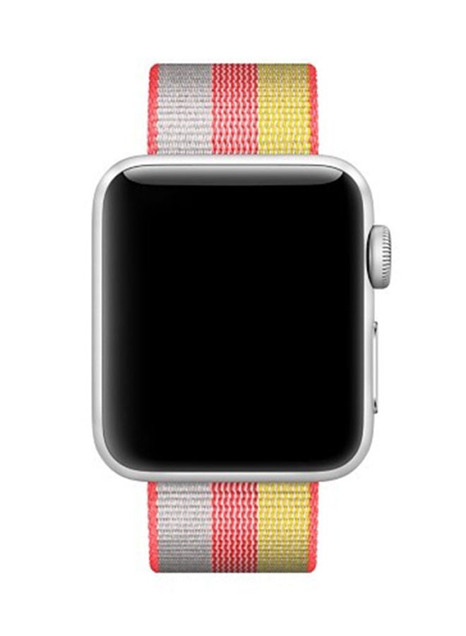 NIBEMINENT Replacement Woven Nylon Strap Band For Apple Watch Series 3/2/1 Multicolour - Image 2