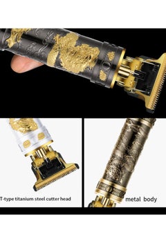 Generic Electric shaver three-in-one multi-functional high-quality stainless steel, Pharaoh bronze black dragon shape, a variety of high-end accessories for the electric barber knife  - Image 5
