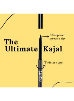 DAZLLER Kreamy Kajal - Pack Of 2, Blackest Black, 15 Hour Stay, Water-Resistant, Smudge-Proof, Creamy Matte Finish  - Image 3