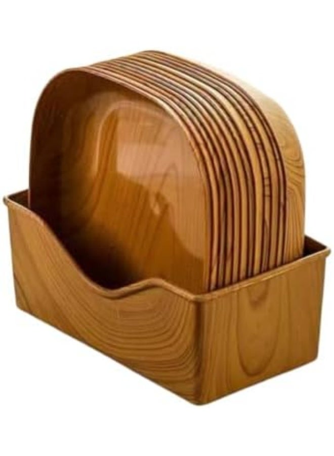 طقم تسالي واسناكس مميز – 6 أطباق مع استاند أنيق للتقديم، خامة عالية الجودة ضيفى لمسة الجمال والعصرية لمنزلك ( R ) - Image 1