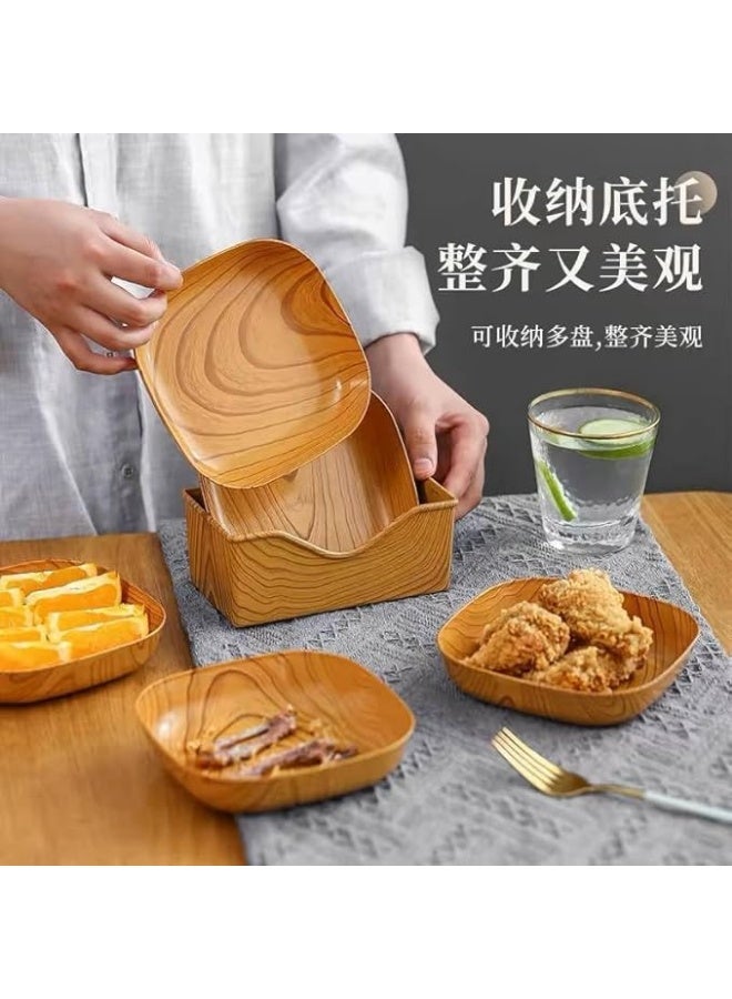 طقم تسالي واسناكس مميز – 6 أطباق مع استاند أنيق للتقديم، خامة عالية الجودة ضيفى لمسة الجمال والعصرية لمنزلك ( R ) - Image 4