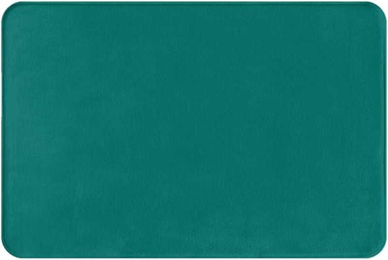 Solid Dark Green Doormat 16x24 Indoor Outdoor Front Door Mat For Patio Garage Porch - Image 3