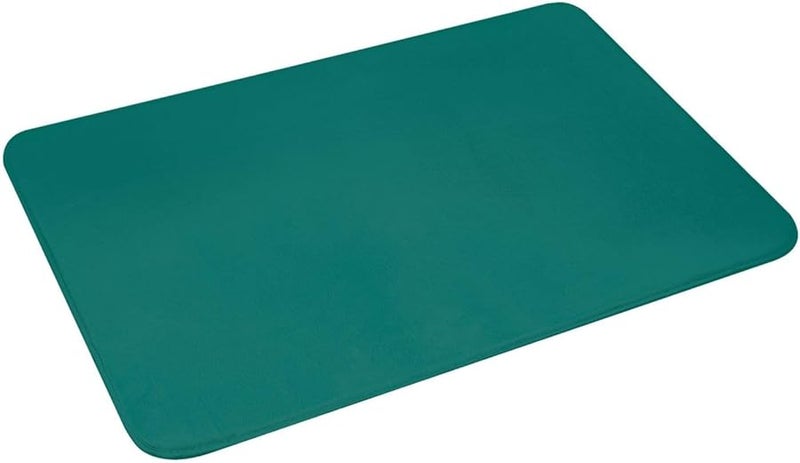 Solid Dark Green Doormat 16x24 Indoor Outdoor Front Door Mat For Patio Garage Porch - Image 4