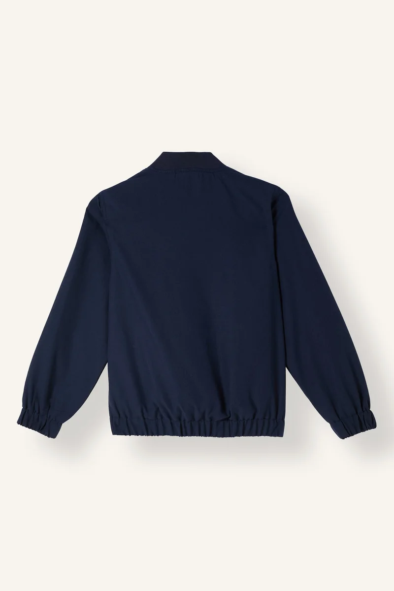 ديفاكتو Boy Bomber Collar Puffer Jacket