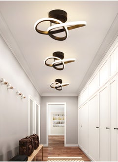 YATAI LIGHTING Modern Dimmable LED Ceiling Light Flush Mount - Modern Black Irregular Design with Adjustable Light, Three Color Dimming, Perfect for Bedroom, Living Room, Dining Room, Balcony  - Image 5