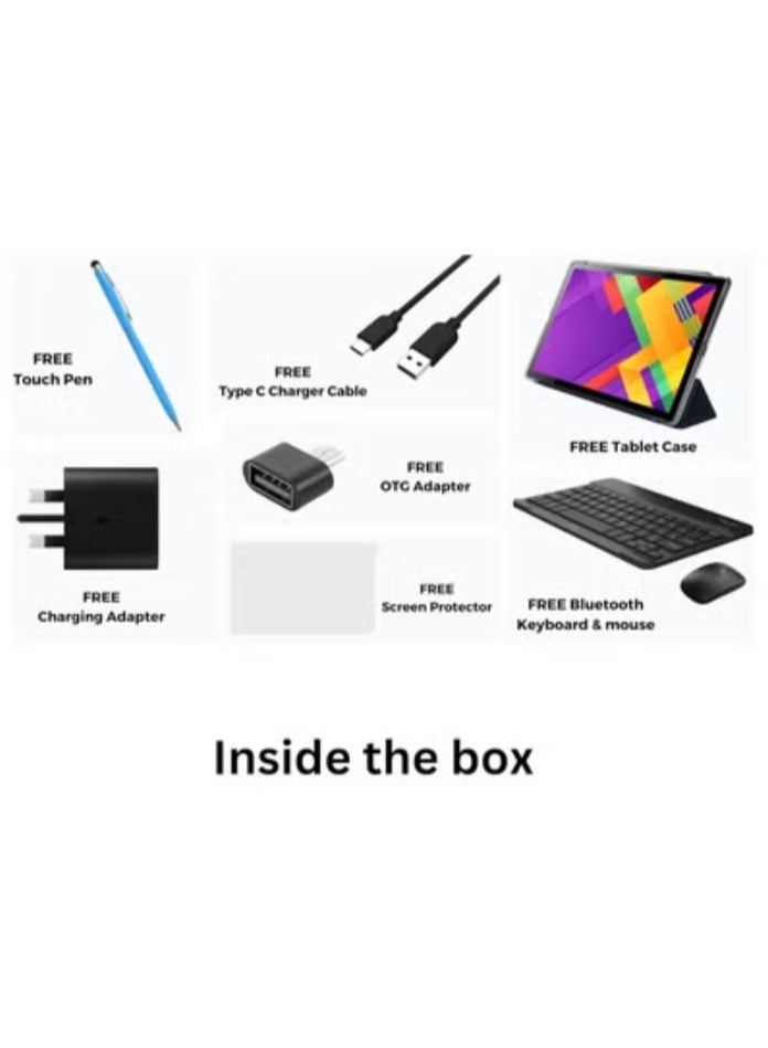 REBENUO TAB 11 Pro Tablet 10.1 inch IPS LCD Screen / 8GB RAM + 512GB ROM 5G Network 6000mAh Battery 8MP Front Camera + 13MP Rear Camera / Octa-core 1.3GHz / Android 13 OS / Provides Keyboard, Touch Pen, and Mouse - Image 4