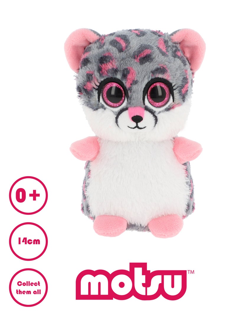 Keel Toys Motsu Leopard Snow 14cm | Collectable Plush Toy | Soft Toy | Gift for Kids and Adults - Image 2