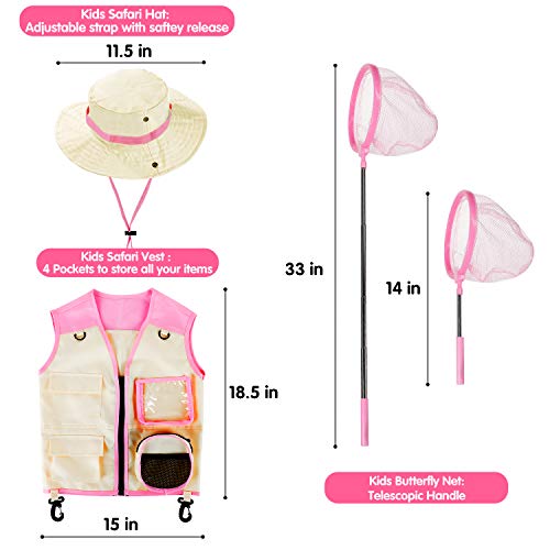 INNOCHEER Toys for Girls Explorer Kit, Bug Catcher Kit for Kids, Birthday Gifts, Summer Toys for 3 4 5 6 7 8+ Year Old Girls, 3 4 5 6 7 8+ Year Old Girl Birthday Gift Kids Outdoor Toys - Image 3
