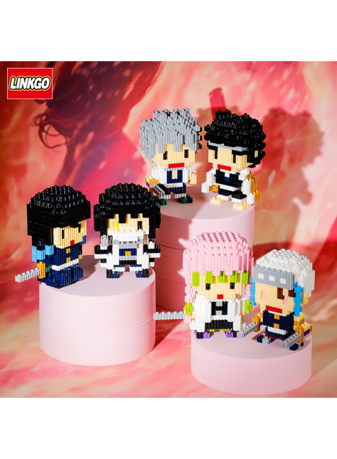 Lian Gao Popular Ghost Blade Anime Model Interlocking Particle Building Blocks Assembly Children's Toys From Street Stalls - Image 4