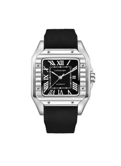 Generic Shandushi automatic mechanical watch mens elegant Roman hollow waterproof mens mechanical watch factory delivery wholesaleBlack with silver shell black surface Black with silver shell black surface 