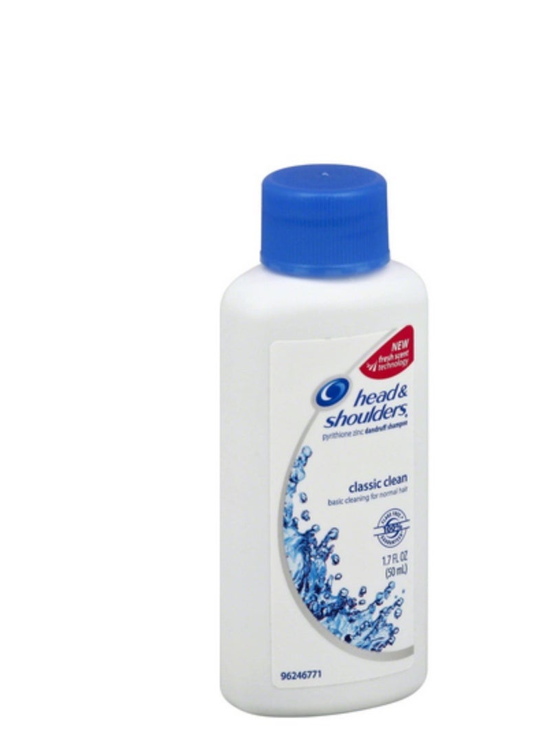 Head & Shoulders Head & Shoulders Classic Clean Dandruff Shampoo Travel Size 1.7z (4 Pack) 