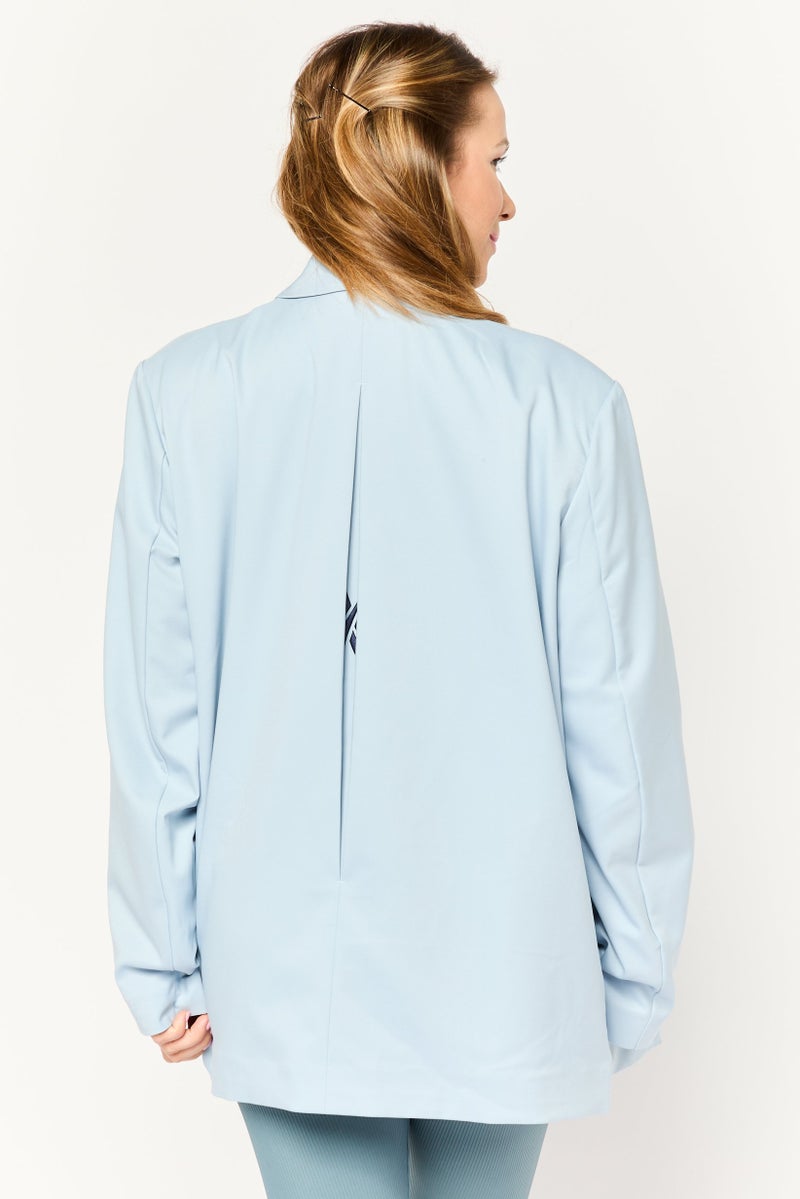 Reebok Women Sportswear Fit Long Sleeve Outdoor Blazer, Ice Blue - Image 4