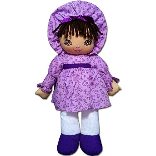 Anico 15 Sweetie Mine Soft Latina Rag Doll in Pink Plush Toy for Girls Perfect 15Inch Kids Gift - Image 1