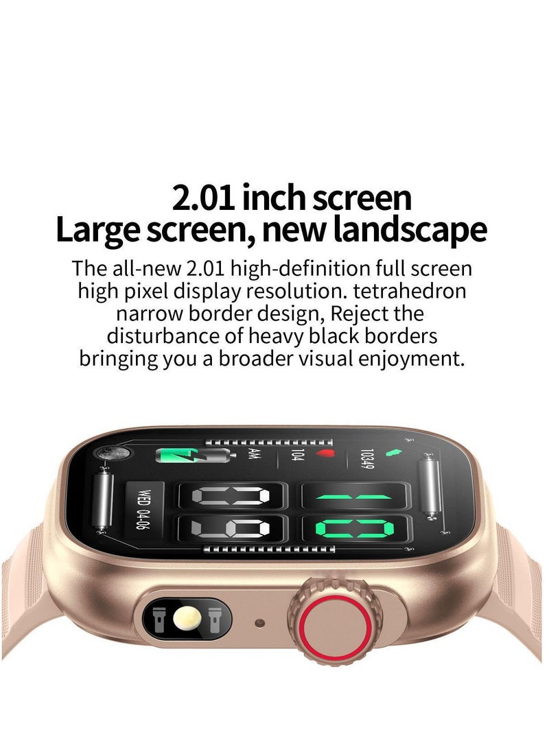 Furtey Smart Watch for Men Women 2.01"Smartwatch for Android and iOS Phones Waterproof Fitness Tracker Watch Heart Rate Monitor Pedometer Sleep Monitor  - Image 4