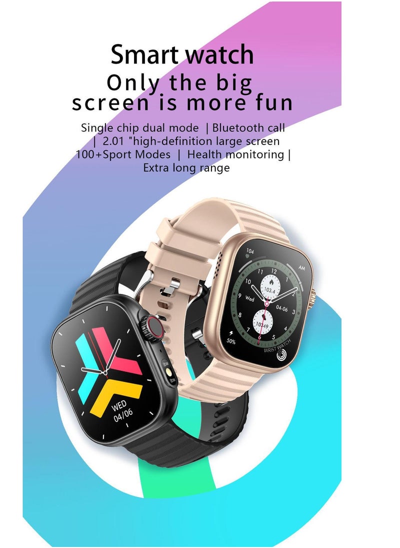 Furtey Smart Watch for Men Women 2.01"Smartwatch for Android and iOS Phones Waterproof Fitness Tracker Watch Heart Rate Monitor Pedometer Sleep Monitor  - Image 2