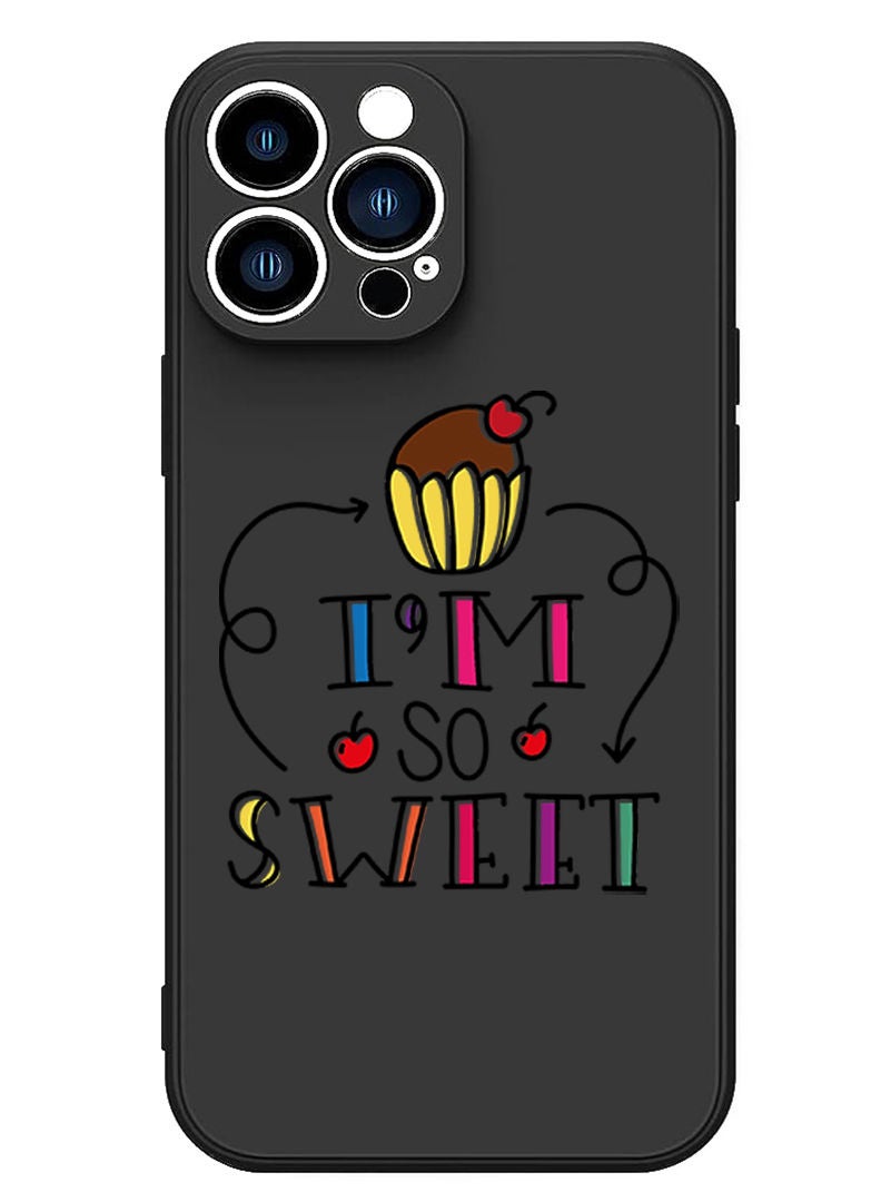 Theodor Protective Slim Fit Case Liquid Silicone Cover with Full Body Protection Anti-Scratch Shockproof Case For iPhone 13 Pro Max Black  - I am unstoppable copy - Image 1