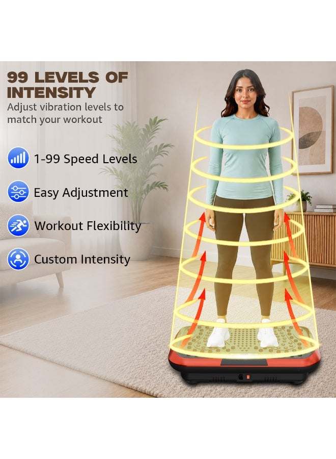PowerMax Fitness PowerMax VP-700 Vibration Plate | 99 Speeds, 9 Programs, 120KG Max Weight - Image 2