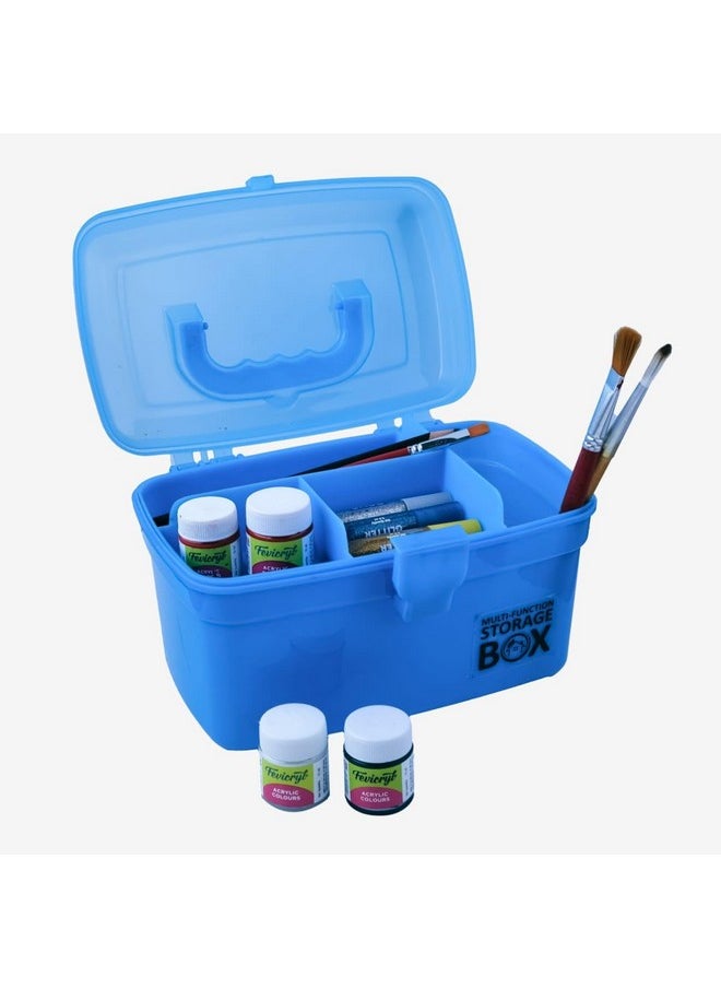 COOFANDY - COOFANDY Plastic First Aid Box Portable Medicine Cabinet Case Emergency Kit Container Drug Holder For Household Medical Supplies (blue) - Image 1