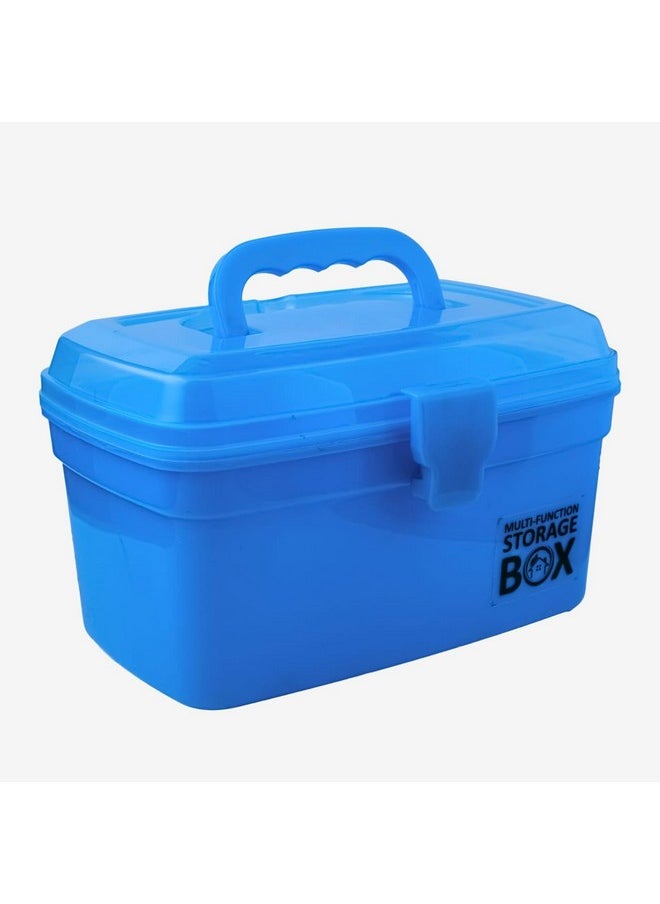 COOFANDY - COOFANDY Plastic First Aid Box Portable Medicine Cabinet Case Emergency Kit Container Drug Holder For Household Medical Supplies (blue) - Image 1