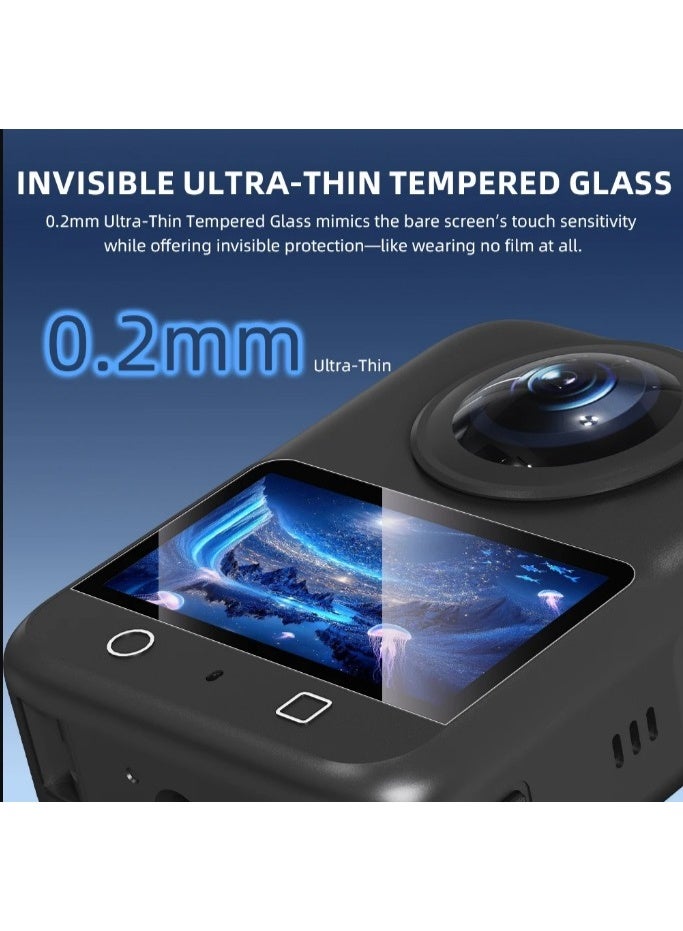 2 in1 set for DJI Osmo 360 Screen Glass Protective Film Anti-Scratch Lens Guard Cap Protector Kit Camera Lens Accessores - Image 5