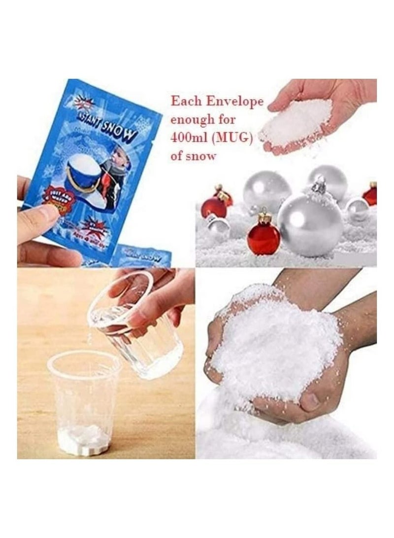 JOLLITY LLC Instant Snow Powder Make Fake Instant for Parties Decorations photography Holiday Winter Wonderland and crafts. (10 Pcs) - Image 3