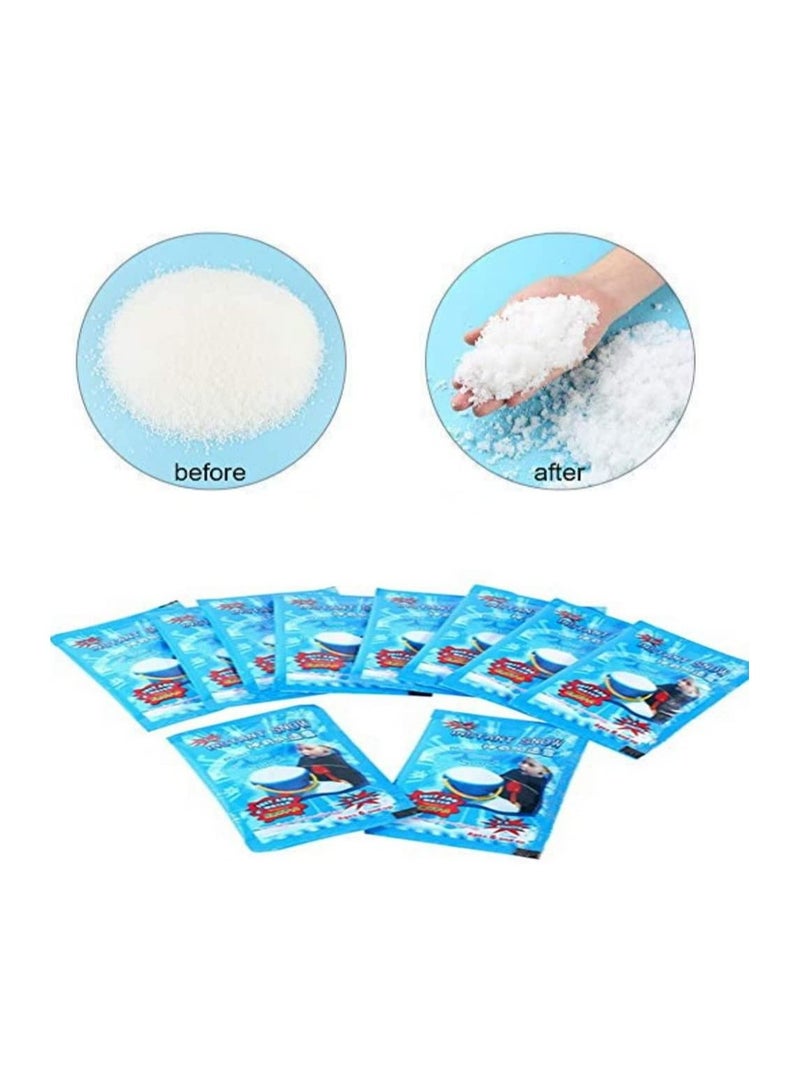 JOLLITY LLC Instant Snow Powder Make Fake Instant for Parties Decorations photography Holiday Winter Wonderland and crafts. (10 Pcs) - Image 4