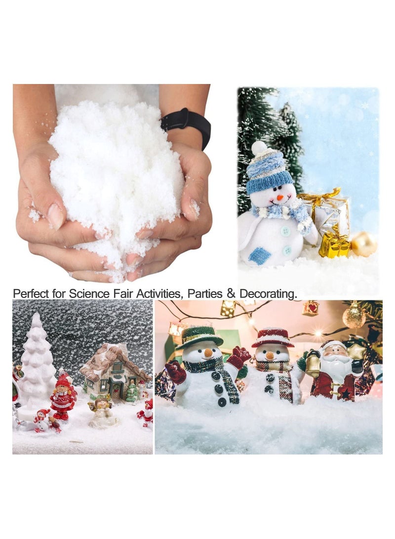 JOLLITY LLC Instant Snow Powder Make Fake Instant for Parties Decorations photography Holiday Winter Wonderland and crafts. (10 Pcs) - Image 2