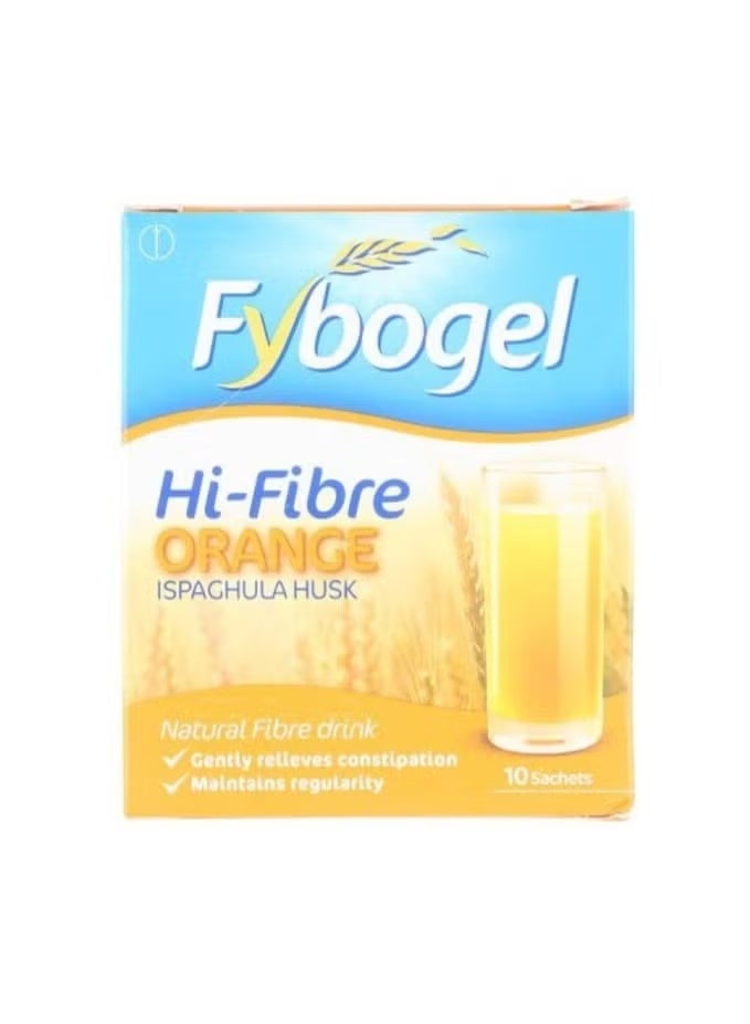 Fybogel Hi Fibre Orange Constipation Relief 10 Sachets