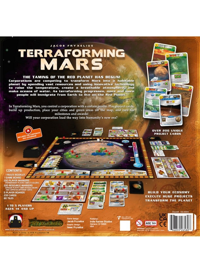 STRONGHOLD GAMES Terraforming Mars Board Game-Award Winning Strategic Space Adventure Game for Family Game Night, Competitive Play&High Replay Value-Adults, Cardboard,Teens&lovers of Board Games by Stronghold Games - Image 2