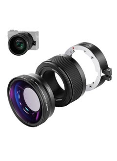 Neewer NEEWER Wide Angle Lens Compatible with Canon G7X Mark III Camera, 2 in 1 18mm HD Wide Angle & 10x Macro Additional Lens with Extension Tube, Bayonet Mount Lens Adapter, Cleaning Cloth  - Image 1