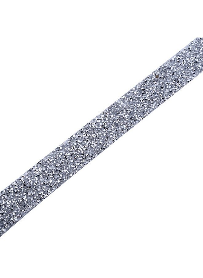 Glitter Tape Sparkle Tape Shiny Masking Rhinestone Tape Adhesive Diy Tape Crafts Gift Tape For School Office Home Decoration And Kid Projects (Silver) - pzsku/Z7BCB099295C7605BDEAAZ/45/_/1720073014/96cec5f1-5395-4a59-a75c-7165c9ade6f9